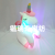 Amazon Hot Colorful Luminous Unicorn Doll down Cotton Plush Toy Doll Birthday Gift