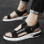 Personalized National Trendy Style Summer Sandals Dual-Use Men's Shoes Breathable Casual Fashion Buckle Ribbon Soft Bottom Sandals Sandal