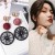 Korean Temperament Ear Studs All Match Personality Pendant Internet Celebrity Wooden round Ring Earrings Eardrop Earring