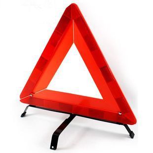 Car Triangle Warning Sign Reflective Warning Rack Parking Tripod (Iron Bracket) Foldable
