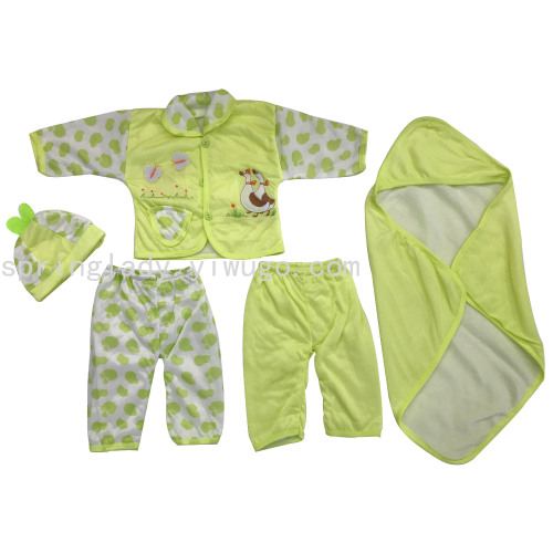 spring lady newborn baby clothes baby 5-piece set kids clothes baby clothes set wholesale