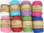 Raffia Crocheted Hat Sub-Thread Wool DIY Woolen Yarn knitting rope  for Bag Woven Summer Cooling Hat Thread Handmade Stickers Tutorial Materials