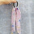 Beads Streamer Hair Tie Korean Style Elegant Hair Tie Hair Rope Internet Celebrity Chiffon Floral Scarf Pearl Hair Ring