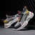 2021 New Fashion Korean Style Mesh Surface Flying Woven Breathable Mid-Top Platform Height Increasing Insole Men's Casual Sports Shoes Trendy Shoes for Men