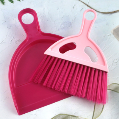 Candy Color Desktop Broom Dustpan Brush Keyboard Brush Computer Brush