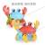 New Electric Pull Line Little Crab, Electric Walking Horizontal Crab Light Music Stall Toy Wholesale