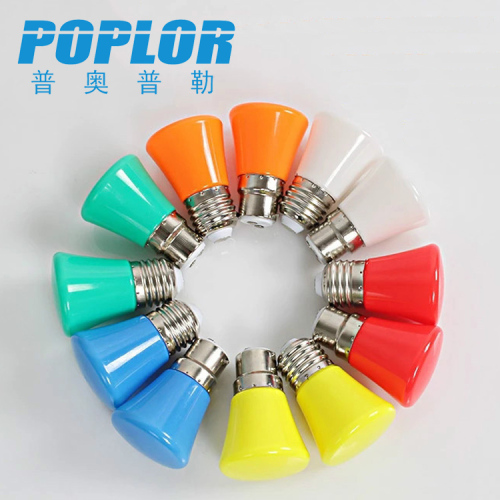 led color bulb c45 flat head colored bulb 3w festival ambience light white yellow red green blue lantern light source