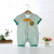 Baby Jumpsuit Summer Thin Cardigan Jumpsuit Newborn Clothes Men and Women Baby Rompers Short Sleeved Kazakhstan