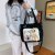 Cute Cartoon Large Capacity Canvas Bag Female  New Japanese One Shoulder Big Bag Student Campus Crossbody Bag