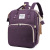 Baby Crib Dual-Use Mummy Bag  New USB Backpack Large Capacity Multifunctional Foldable Mom Backpack