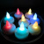 Bright Floating Water Electronic Candle Led Waterproof Soft Light Flashing Romantic Wedding Fish Tank Decorative Candle