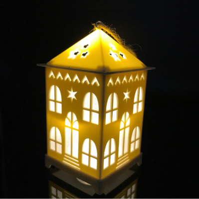 Christmas Decorations Glowing House Snow House Hotel Bar Christmas Tree Decorative Ornaments Diy Gift Window Decoration