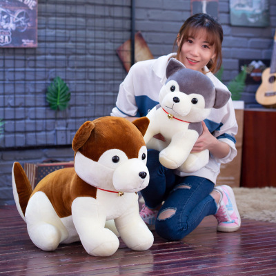 Simulation Husky Ragdoll Doll Cute Husky Plush Toys Wholesale Shiba Inu Pillow Gift Customization