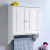 Bathroom Cabinet European Style Towel Hanging onto the Cabinet Furniture Fashion Bathroom Wall Cupboard Creative Storage Storage Closet