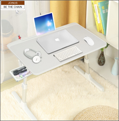 Foldable Labtop Desk MDF and Aluminium rise and fall legs60x40x29 AF-3517-3