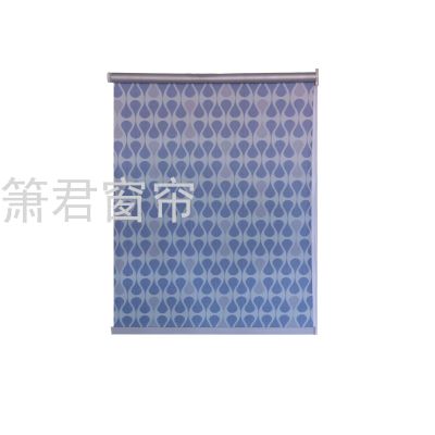 Factory Direct Sales Curtain Roller Shutter Louver Office Bathroom Bedroom Kitchen Home Electric Full Room Darkening Roller Shade Curtain