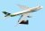 Aircraft Model (47cm Iraqi Airlines B747-400) Abs Synthetic Plastic Grease Aircraft Model