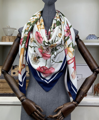 Women's Silk Like Scarf Large Kerchief Silk Feeling Scarf Lightweight Sunscreen Shawls for Women