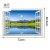 Yiming Grassland Snow Mountain Landscape Fake Window Wall Sticker Living Room Bedroom 3D Decorative Stickers Cross-Border E-Commerce Supply