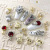 New Year Nail Ornament Cat Eye Rose Pearl Lucky Cat Color-Preserving Zircon Pendant Year of Ox Nail Sticker Jewelry