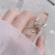New Nail Ornament Online Influencer Bow Double Layer Fritillary Butterfly Rings Pendants Nail Sticker Decorative LZ New