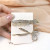 Korean Style Simple Internet Celebrity Scissors Hair Clip Hairpin Bobby Edge Clip Girl Duckbill Clip Rhinestone Comb Hair Accessories