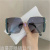 New Large Frame Color Sunglasses Fashion Network Sunglasses Female Driving Glasses Sunshade UV Protection Goggles