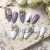 New Nail Ornament Online Influencer Bow Double Layer Fritillary Butterfly Rings Pendants Nail Sticker Decorative LZ New