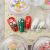 New Nail Ornament Christmas Candy Soft Pottery Three-Dimensional Soft Pottery Strip DIY Nail Sticker Accessories Handmade Material