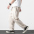 One Piece Dropshipping 2021 New Casual Old Men's Casual Pants Solid Color Cropped Pants Baggy Pants Fashion City Mid-Rise Pants