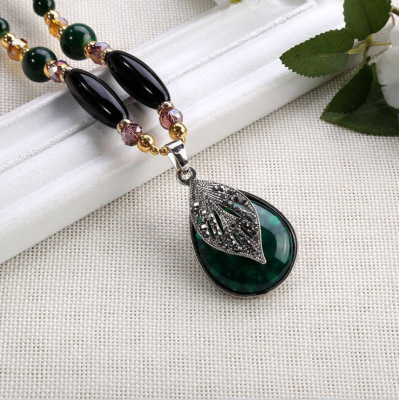 Factory Direct Sales New Bohemian Ethnic Style Necklace Women's Long Sweater Accessories Pendant Custom One Piece Dropshipping