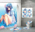Cartoon Custom Cross-Border Amazon Hot Sale HD Digital Printing Waterproof Polyester Bathroom Shower Curtain Graphic Customization