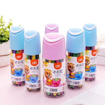 Cartoon Watercolor Pens Set 12 18 24 36 Colors Children DIY Painting Graffiti Color Pencil Baby Brush T