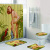 Graphic Customization Landscape Forest Landscape Digital Printing Wet Shower Curtain Floor Mat Toilet Cover U-Shaped Four-Piece Set