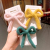 Korean Style New Children's Wool Bow Barrettes Cute Little Girl Embroidered Flower BB Clip Hairwear Side Clip Hairpin