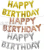 Happy Birthday in English Happy Birthday Aluminum Balloon