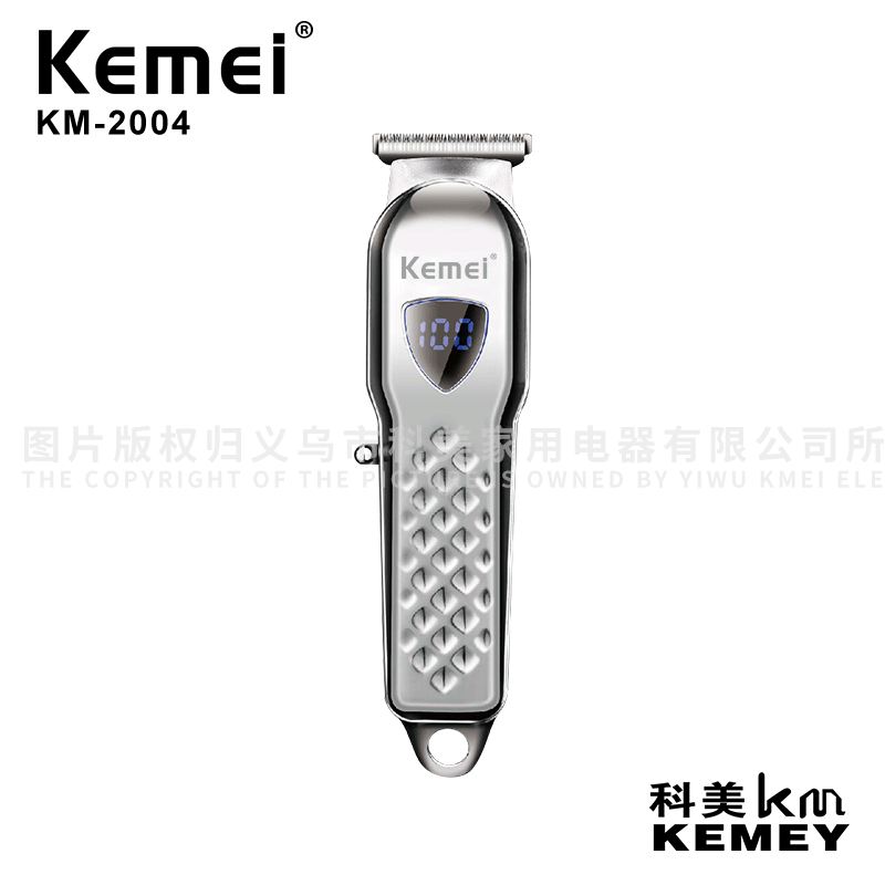 cross-border factory direct sales electric clippers kemei electric clippers km-2004 electric hair clipper rechargeable electric clipper