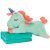 Cartoon Airable Cover Plush Toy Pillow 2-in-1 Unicorn Doll Travel Nap Blanket Custom Logo