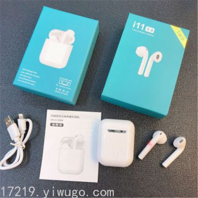 I11 Touch Pop-up Window TWS Bluetooth Headset 5.0 Binaural Audio Siri Wake-up Bluetooth Headset Wireless Headset