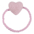 Cute Candy Color Hair Rope Heart Hair Felt Hair Band Korean Instagram Mesh Red Hair Ring Women Hair-Binding Simple Temperament Rubber Band