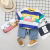 2020 Summer New Children's Short-Sleeved Suit Korean Style Children's Suit Summer Children's Clothes Baby Cute Stripes Sets