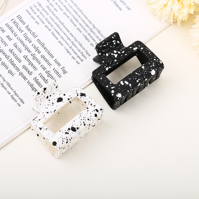 Niche Advanced Splash Ink Grip Spot Hairpin Cold Wind Shark Clip Back Clip Simple Hair Accessories Headdress Fashion