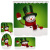 Graphic Customization New Christmas Boots Green House Christmas Snowman Santa Claus Digital Printing Bathroom Four-Piece Set