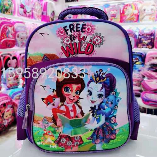 factory direct schoolbag backpack cartoon bag backpack 3d bag children bag student bag gift bag trolley bag