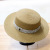 Summer New Sun Li Hat Female Custom M Label Diamond Flat Top Hat Jazz Hat Raffia Sun Hat
