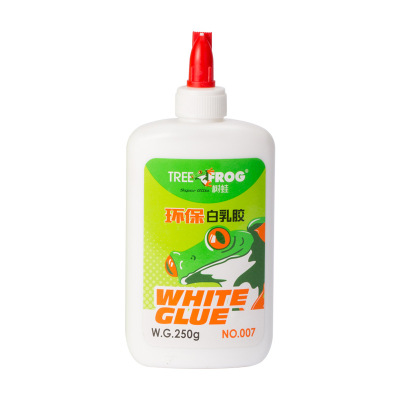 Tree Frog White Glue Student Handmade White Glue White Latex DIY Water Soluble Glue 250G Environmental Protection Non-Toxic Woodworking