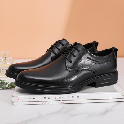 2021 Spring New Men's Casual Leather Shoes Men's Business Shoes Top Layer Cowhide Men's Shoes Work Shoes Men's Shoes Genuine Leather