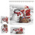 Graphic Customization New Christmas Boots Green House Christmas Snowman Santa Claus Digital Printing Bathroom Four-Piece