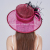 European and American Handmade Flower Mesh Linen Yarn Ladies Ladies with Veil Top Hat Summer Sun Hat