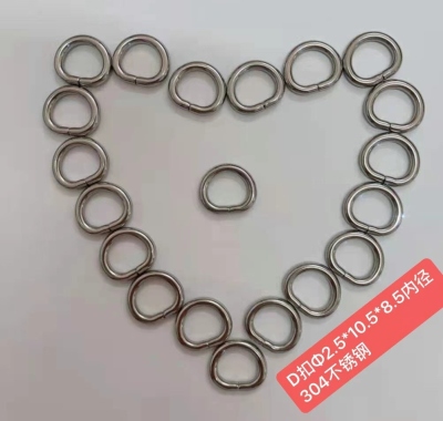 Stainless Steel 304 Clasp D-Shape Button Pendant Buckle Sample Drawing Customization